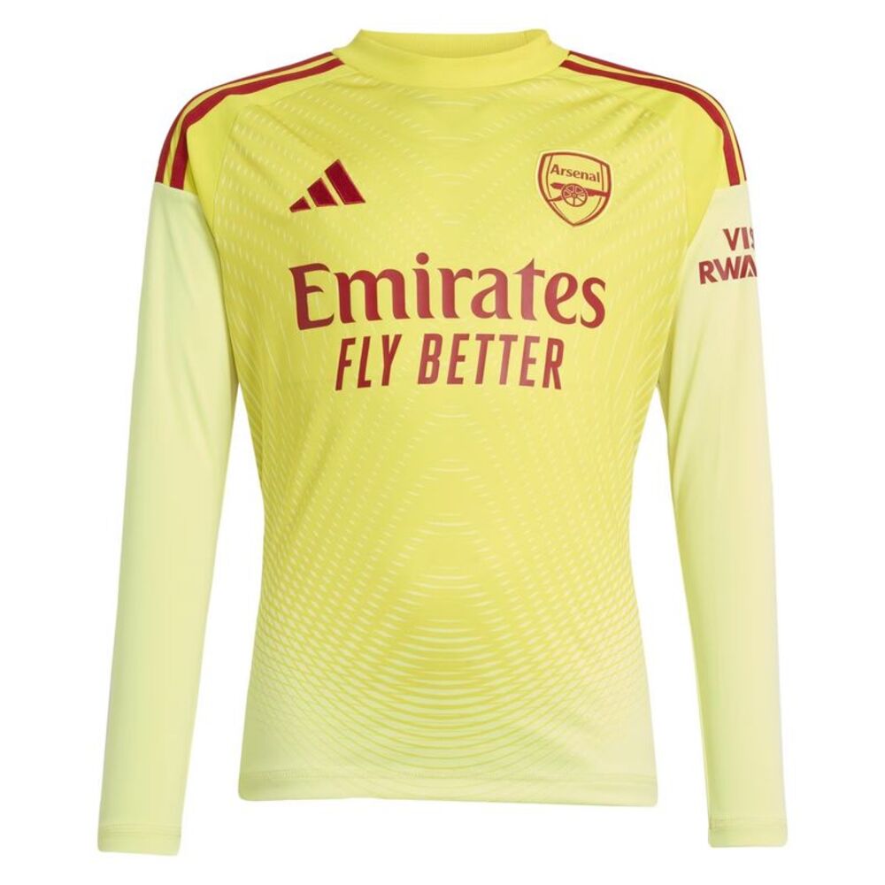 Adidas Boys Arsenal FC Long-Sleeved Goalkeeper Jersey / Yellow
